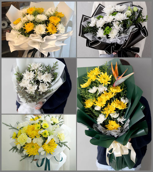 山东济宁曲阜市息陬镇西终吉村白事花束代送
